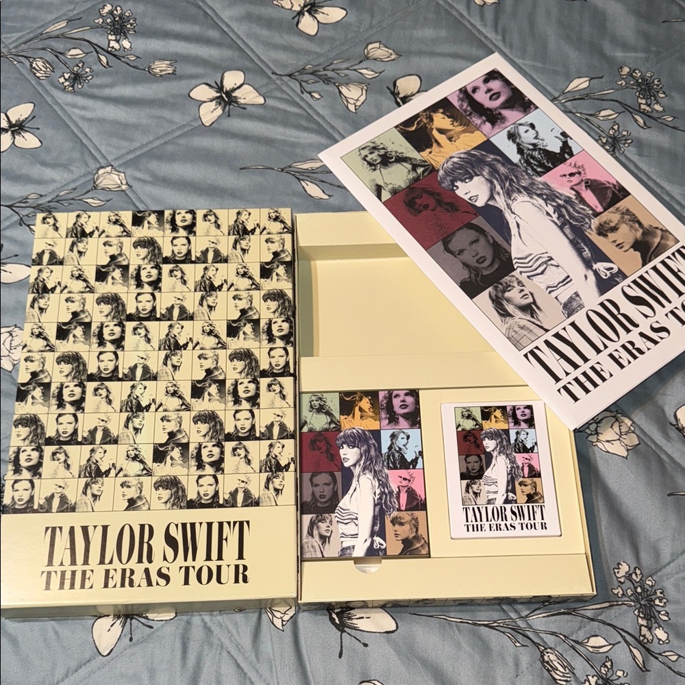 Taylor Swift Eras Tour VIP Merch Bundle Lanyard Tickets Posters  Box